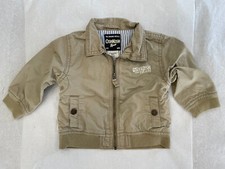 Genuine Kids OshKosh B'gosh Kids Size 18 Months Full Zip Jacket Tan Great Detail