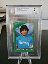 Maradona Napoli figurina sticker Card Calciatori Panini 1987 88 BGS Near Mint 7