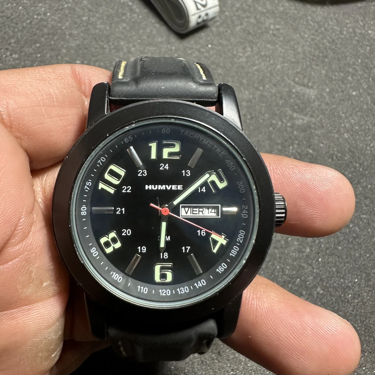 Humvee Men s Field Day Date Watch HF 19 Quartz Black Working Nee