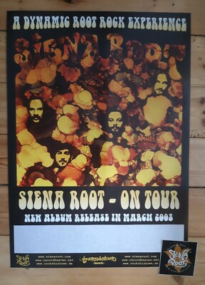 SIENA ROOT rare package: Poster A2 + Sticker | Sweden Retro-Rock RARITY 70s