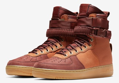 Nike SF AF1 Premium Mens Size 8.5 Dark Russet AQ0118-200 Air Force 1 Boot  Winter 191887716730 | eBay