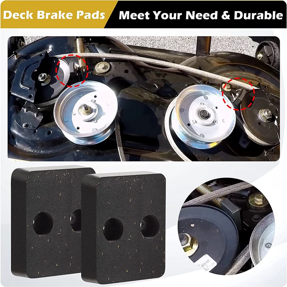 Juego de 2 pastillas de freno de cubierta para MTD Troy Bilt XT1 LT42 LT46 XT2-LX42 KH 761-05007 Foto 4 de 4