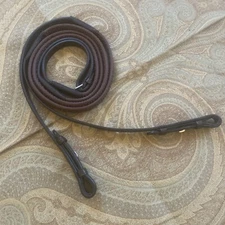 Rambo Micklem Competition Reins Soft Grip Rubber- Brown 53”