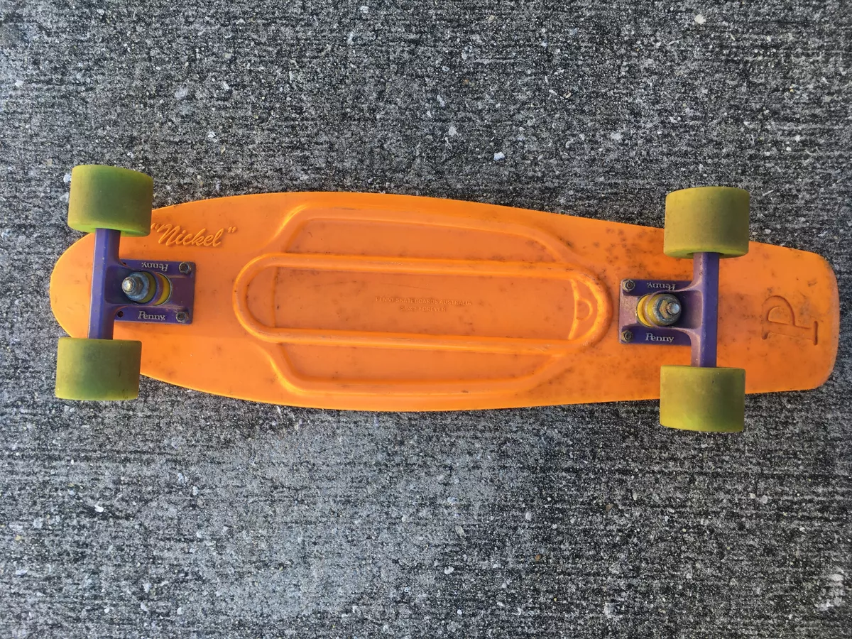 gentagelse Statistisk Specialisere Penny Board Australia Orange 27&#034; Nickel Skateboard Authentic Cruiser  Plastic | eBay