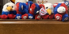 Puffkins 2 Elephant 3 Donkey 3 Eagle By Swibco, 1994 All Have Tags