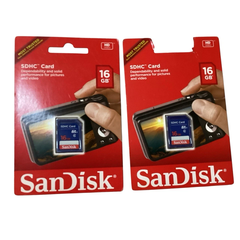 SanDisk 16GB SDHC Card HD Video 16 GB SDSDB-016G-A46C NEW - Image 2 of 4