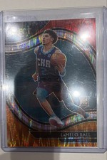 2020-21 Panini Select - Courtside LaMelo Ball #298 Red White Orange Flash Prizm 