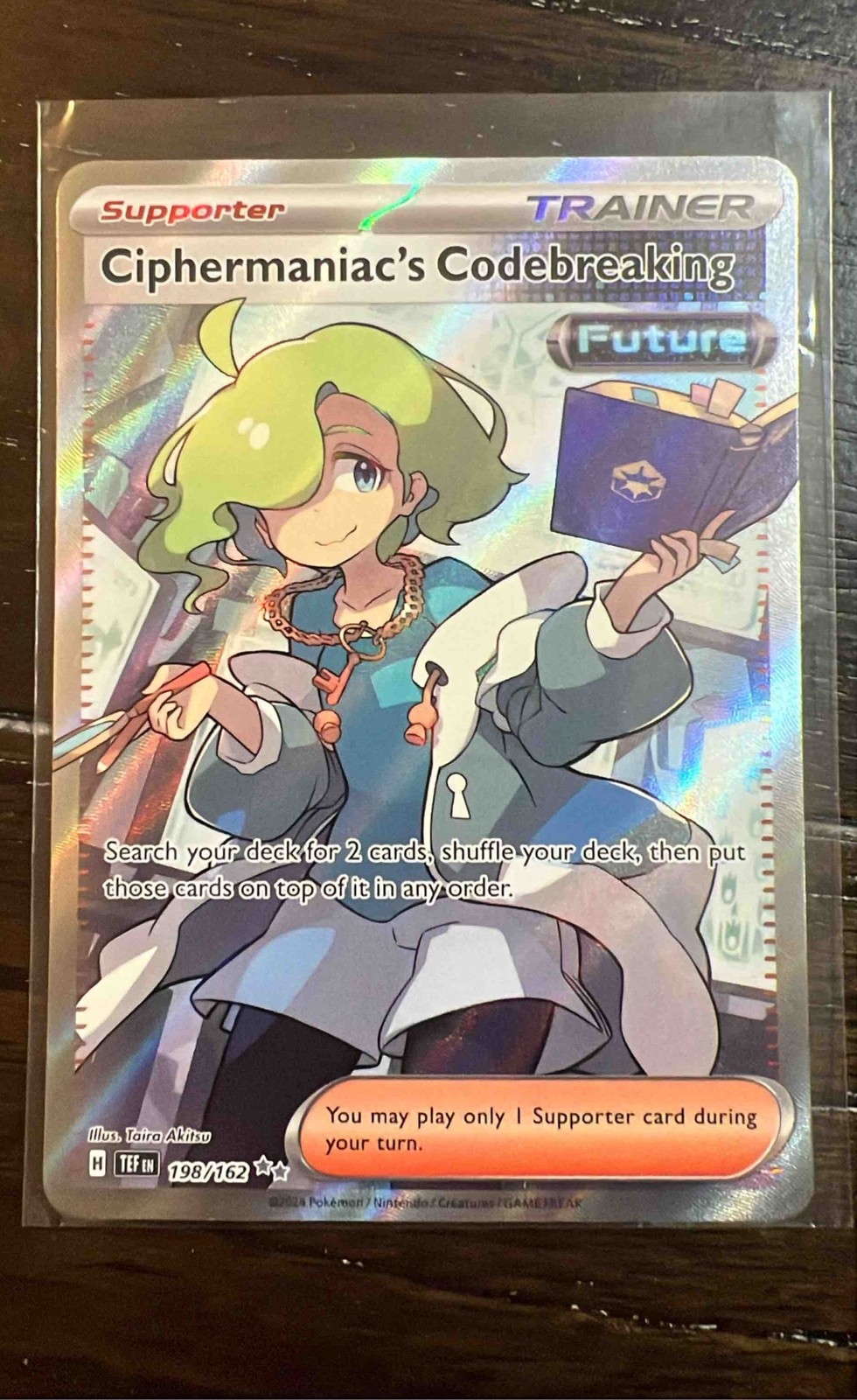2024 Pokemon Temporal Forces Ciphermaniac's Codebreaking #198/162