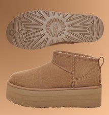   Women's Size UGG Classic Ultra Mini Platform Boot 'Chestnut