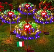 Luci Solari LED Fuochi d’Artificio da Giardino Impermeabili Decorazione