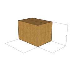 75 7x5x5 Kraft Brown Corrugated Shipping Boxes 32 ECT Single-Wall New
