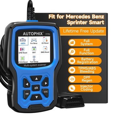 for Mercedes Benz All System Car OBD2 Scanner Diagnostic Tool Oil EPB BMS TPMS