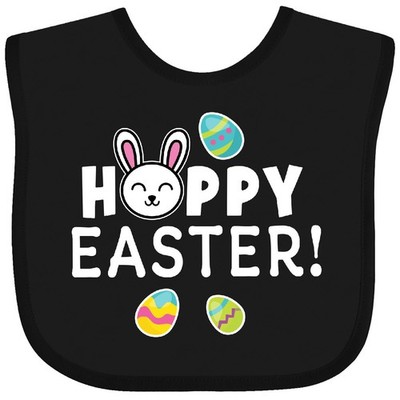 Inktastic Happy Easter With Bunny Replacing A Baby Bib Eggs Holiday Spring