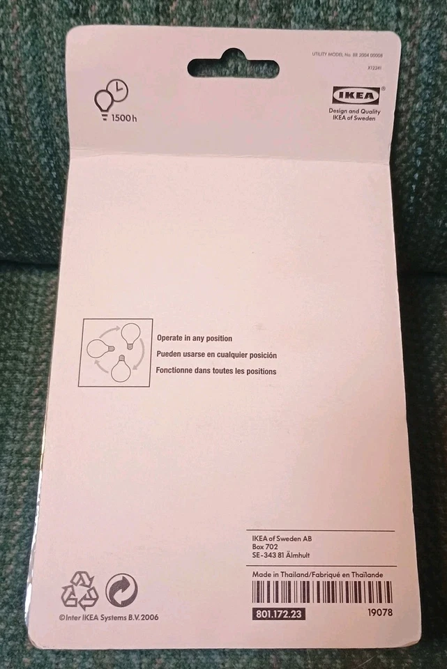 IKEA 40W Clear Decorative E12 Bulbs 330 Lumens 4 Pack Candelabra Base  - Image 4 of 4