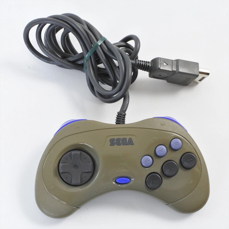 Sega Saturn GREY Official Controller HSS-0101 Control Pad Working Tested 0743 - Image 2 of 4