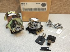 NOS Genuine Harley '94-00 Road King & '02 FLHRSE Complete Bike Keyed Lockset OEM