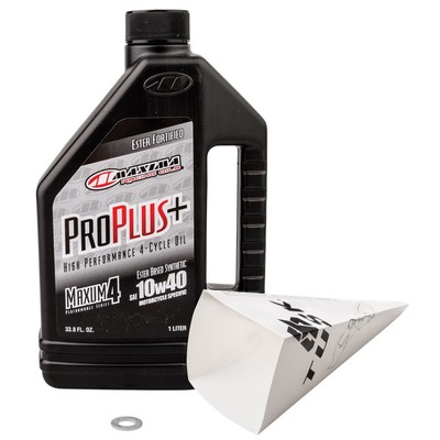 Tusk 2-Stroke Transmission Oil Change Kit Maxima Pro Plus Synthetic 10W-40 For