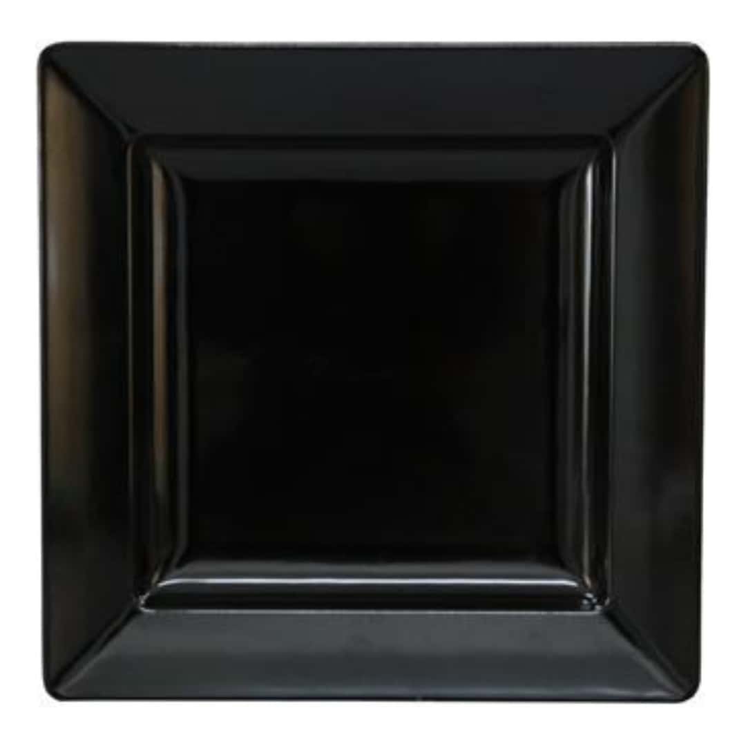 Black Square Melamine Appetizer Tray 33x33 Cm Medri - Restaurant Buffet
