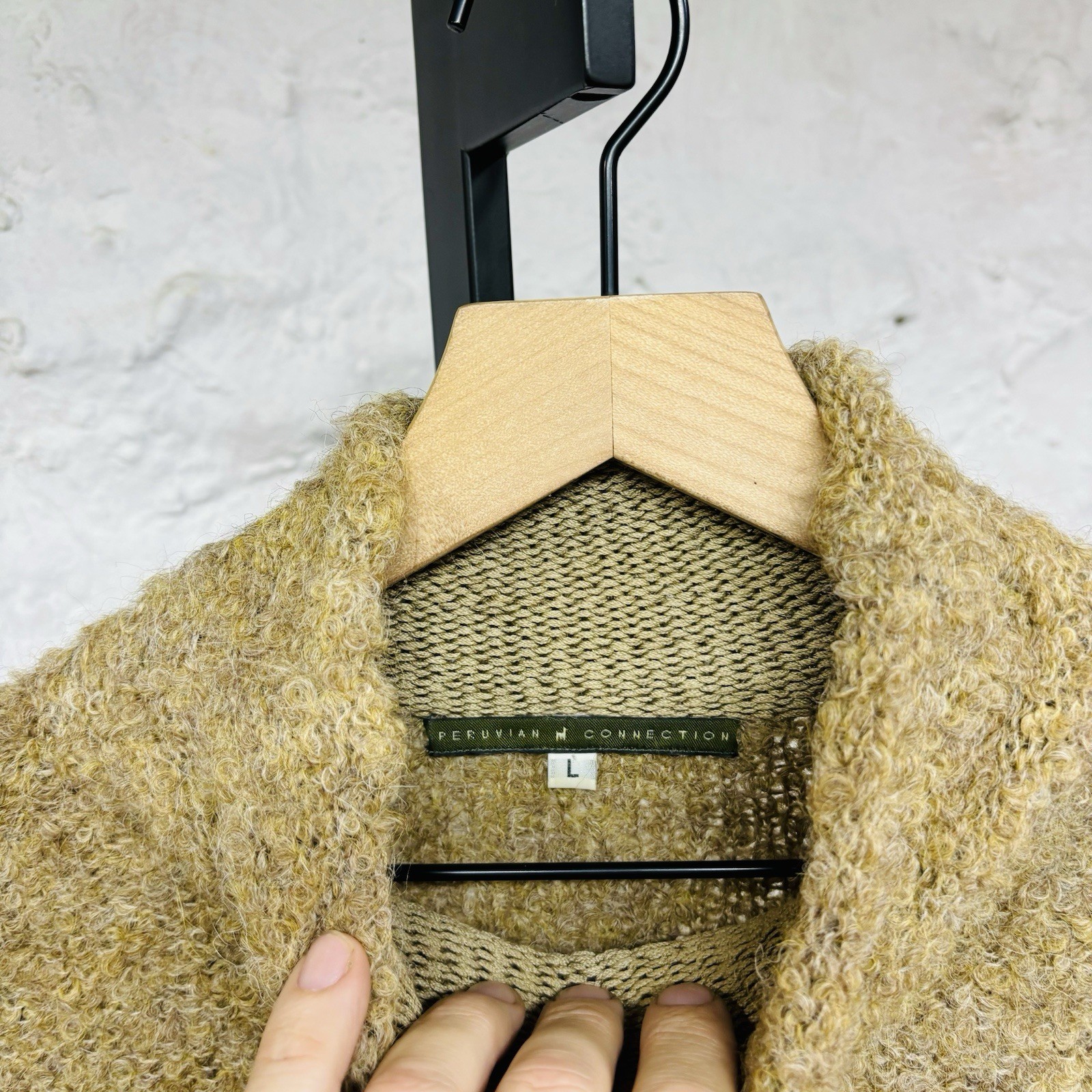 Peruvian Connection Mock Neck Pullover Sweater Be… - image 7