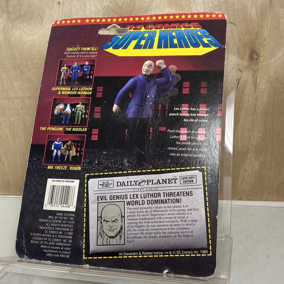 ToyBiz 1989 DC Comics Super Heroes Lex Luthor Action Figure New (2) - Image 4 of 4