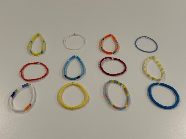 WHOLESALE Lot of 12 New Child Stretch Bracelets-Tila, Seed, Heishi-1.75"