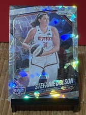 2025 WNBA Panini Prizm Stefanie Dolson Cracked Ice #112 Washington Mystics a1