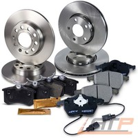 Bremsscheiben + BremsbelÄGe Vorne + Hinten FÜR Audi A4 8E B6 B7 A4 Cabrio 8H