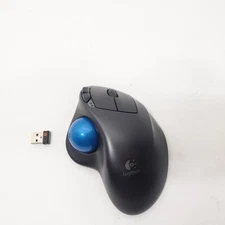 Logitech M570 Wireless Trackball Mouse Ergonomic Design PC USB Receiver Included