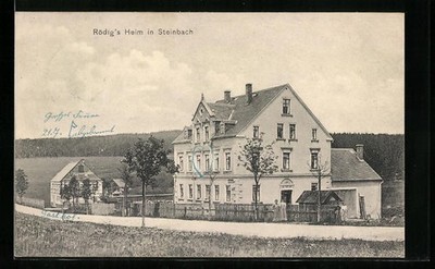 Steinbach, Rödig´s Heim mit Gasthof, Ansichtskarte 