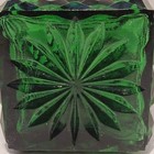  Italian Empoli green diamond rectangle vase 10  inch W/ Stopper and sticker  — photo 7