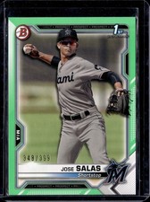 2021 Bowman #BP-110 Jose Salas Neon Green /399 1st Prospect