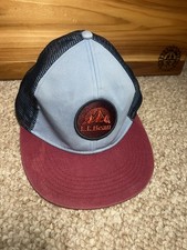 L.L. Bean Trucker Hat Item ID 500452 Mesh Snap Back Mountain Patch