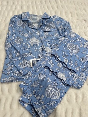 Roller Rabbit X Target Blue Floral Vines Pajamas Set Size M