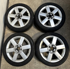 x4 Genuine Audi A2 16 5x100 wheels  Falken 185 50R16 Tyres 6 7mm Tread Used