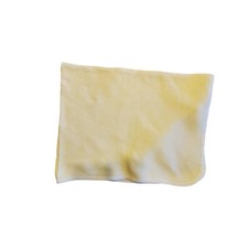 Carters vintage baby blanket pale yellow thermal made in USA 25x33