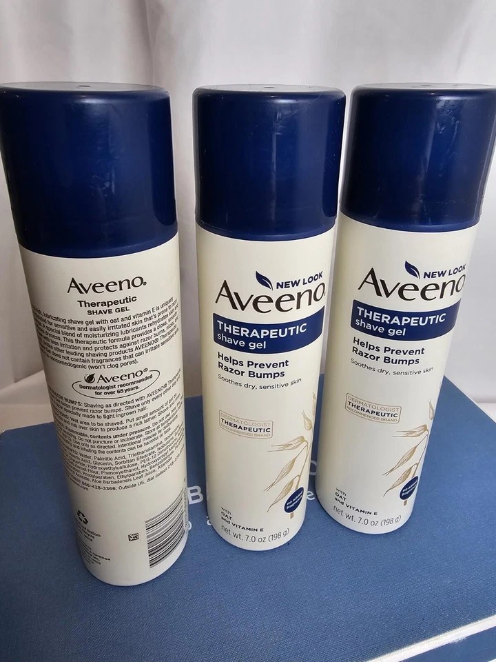 (3) Gel de Afeitar Terapéutico Aveeno Nuevo Descuento a Granel Foto 2 de 3