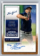 2015 Panini Contenders #37 Thomas Szapucki Draft Ticket Autographs