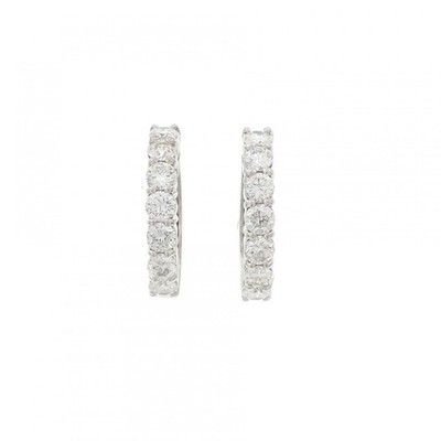 Authentic K18WG Diamond Pierce 1.00CT #230-000-675-3459