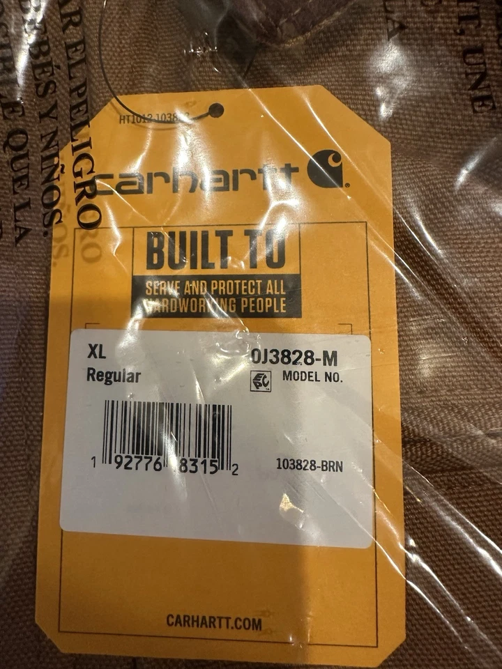 Carhartt Detroit Duck Jacket Rugged Flex Brown Mens Size XL 0J3828-M NWT - Image 4 of 4