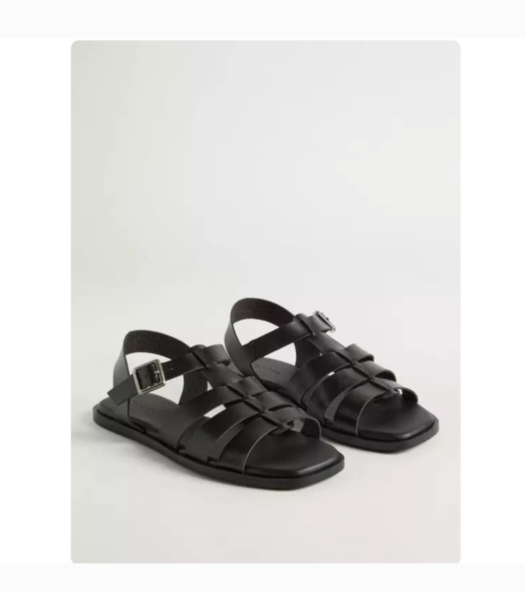 Torrid Black Fisherman Sandal Women's Size 6.5 Wide Width NWT