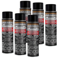 Rubberized Undercoatingsound Deadener - Black - 14.3 Fl Oz. - 6 Spray Cans