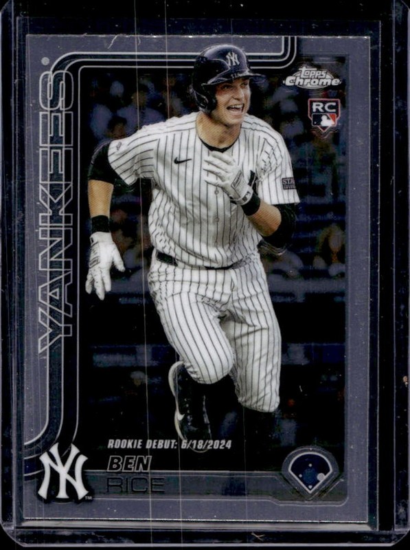 2025 Topps Chrome Update Ben Rice RC Rookie #USC138 New York Yankees