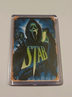 Ghost Face Scream Stich Gruselfilm Horror Acryl Kühlschrankmagnet 