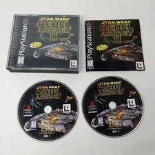 Star Wars Rebel Assault II (Playstation 1) PS1 Discs, Case, & Manual