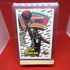 1997-98 Hoops Rookie Tim Duncan #166 San Antonio Spurs NBA Basketball Card. rookie card picture