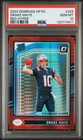 Drake Maye Rookie Red Hyper Prizm PSA 10 GEM MINT 2024 Donruss Optic #229 SSP RC