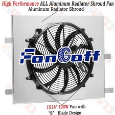 Aluminum Radiator Shroud Fan For Ford Mustang 3.7l 4.0l 4.6l 5.0l Mt 2004-2013