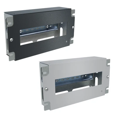 Panneau Rail DIN Rack 10 pouces 3U Noir Gris - Photo 1/2