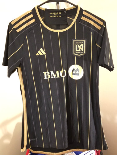 Los Angeles FC MLS adidas Classic Black & Gold Team Logo Youth Small Jersey