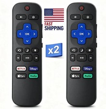 2pack Remote Control Replacement For All TCL Hisense Onn Roku TV